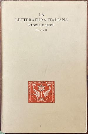 Storia letteraria del Trecento. La Letteratura italiana. Storia e testi