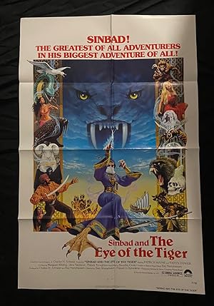 Sinbad And Eye Of Tiger Original One Sheet Poster 1977 Harryhausen