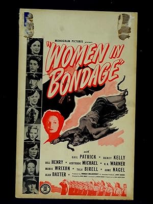 Women In B*ndage Original Window Card 1942-11X22 -GAIL PATRICK-NANCY KELLY-