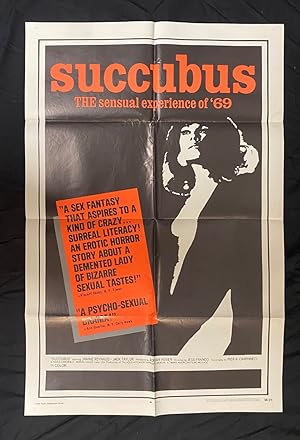 Succubus Original One Sheet Movie Poster Jess Franco 1969