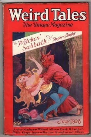 Weird Tales Jul 1928 Senf Witches Sabbath Cvr; Robert E. Howard; Derleth