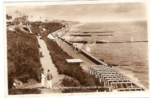 Clacton Postcard Essex Real Photo Promenade Vintage 1937
