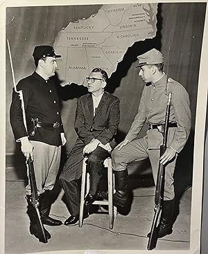 Mid-Century B&W Press Photo Promoting the 1962 ABC Civil War Centennial Television Special "Meet ...