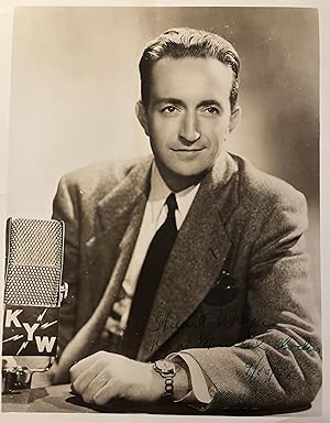 A 1946 B&W Press Photo of Mid-Century Radio Pioneer Stuart Wayne