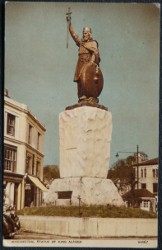 Wiinchester Postcard Hants King Alfred Statue Vintage 1968