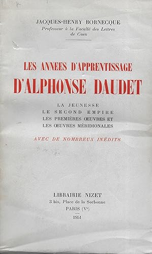 Les années d'apprentissage d'Alphonse Daudet