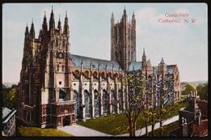 Canterbury Cathedral Kent Vintage 1914 LOCAL PUBLISHER
