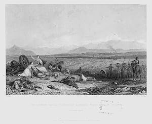 VIEW OF CULLODEN MOOR LOOKING ACROSS THE MORAY FIRTH,1836 Steel Engraving, Antique Print