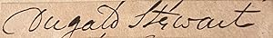 Signature of Dugald Stewart