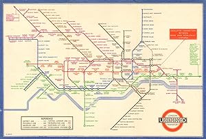 London Underground Transport - Railway Map No 1. 1936