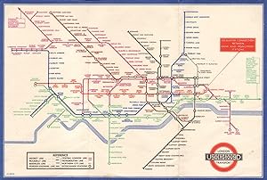 London Underground Transport - Railway Map No 2. 1934