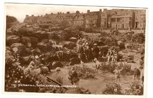 Skegness Postcard Lincs Waterfall Rock Gardens Real Photo 1934