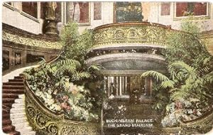 Buckingham Palace London Postcard The Grand Staircase Vintage View
