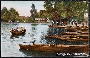 Finsbury Park London Postcard Boating Lake