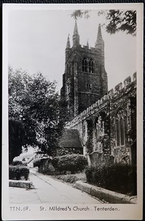Tenterden Postcard Kent St. Mildred's Church Real Photo