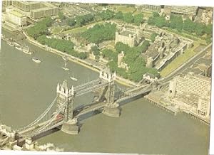 Tower Of London Air View Postcard Real Photo