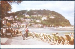 Minehead Postcard Somerset Esplanade And North Hill Vintage View