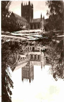 Wells Cathedral Postcard Somerset Real Photo