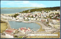 Weston Super Mare Postcard Madeira Cove from The Air