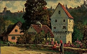 Künstler Ansichtskarte / Postkarte Zeltner, Philipp, Rothenburg o.T., Topplerschlösschen, Degi Nr...