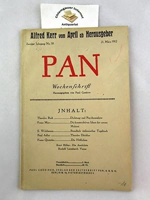 PAN. Wochenschrift. Zweiter (2.) Jahrgang No. 18.