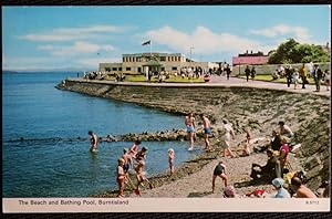 Burntisland Beach Postcard Scotland Vintage View 1976