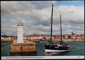 Anstruther Harbour Scotland Postcard Lighthouse