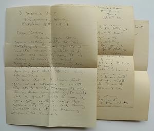 A collection of letters from Anthony and Richard Slade to Sven Berlin from 1930 to 1941. With cat...