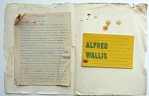 A folder of correspondence from the BBC in respect of Berlin's review of the Alfred Wallis Exhibi...