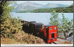 Llyn Padarn Railway Snowdon Wales Postcard