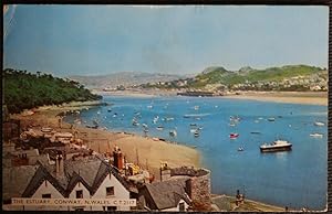 Conway Wales Postcard The Estuary Vintage View 1962