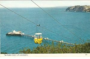 Llandudno Postcard Wales The Cable Cabin Lift & Pier