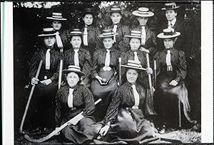 Cambridge Postcard Perse School For Girls Hockey Team 1898
