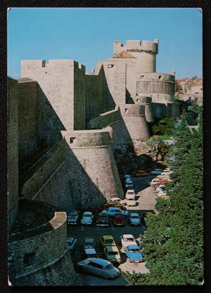 Citroen DS Classic Car On Dubrovnik Postcard