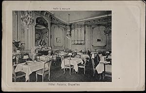 Brussels Belgium Postcard Hotel Astoria Bruxelles Vintage 1912