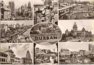 Durban Africa Postcard Mutliview Real Photo