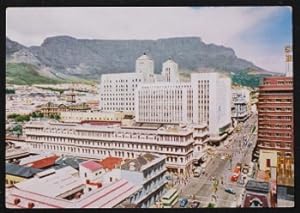 Cape Town Kaapstad Postcard Table Mountain From Adderley Street
