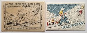 Phosphatine, la première farine de bébé, toujours premier Fosfatin. Descente à Ski.