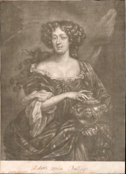 Portrait of Madame Sophia Bulkely. First edition, from an old Spanish collection of original Baro...