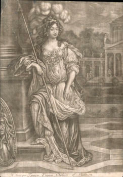 Portrait of Frances Teresa Stuart, Duchess of Richmond and Lennox. First edition, from an old Spa...