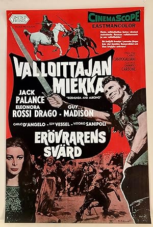 Jack Palance in SWORD OF THE CONQUEROR/Rosmunda e Alboino - A Vintage, Cinema-Used Movie Poster