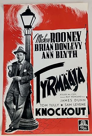 Mickey Rooney in KILLER McCOY - AN ORIGINAL FIRST SCREENING MOVIE POSTER