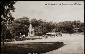 Clifton Bristol Vintage 1924 Postcard Fountain Promenade