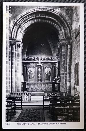 Chester Postcard St. John's Church The Lady Chapel LOCAL PUBLISHER Real Photo