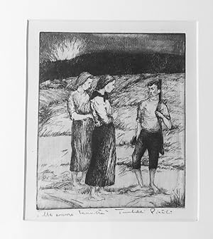Partisaani/Me Emme Lannistu. An Early Etching Signed/Titled, Circa 1944