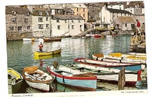 Polperro Cornwall Postcard 1966