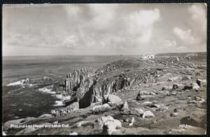 Lands End Cornwall First And Last House Real Photo Vintage 1959