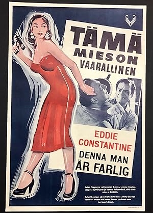 THIS MAN IS DANGEROUS - An Original Cinema Movie Poster, 1955, First Screening