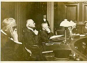 "Président BARNAUD au centre (Affaire GAUCHET 1931)" Photo de presse originale G. DEVRED / Agence...