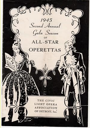 1945 Second Annual Gala Season of All-Star Operettas Presentation of "Balalaika" at the Masonic T...